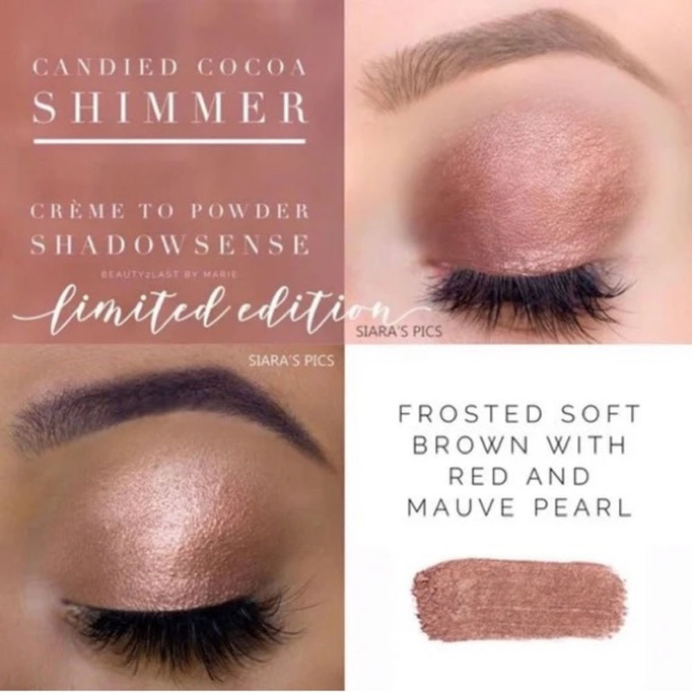 Candied Cocoa Shimmer ShadowSense- one my favorites and a top seller! It’s life!